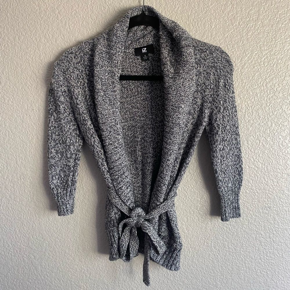 Iz Byer Women’s Tie Front Cardigan Sweater – Size S